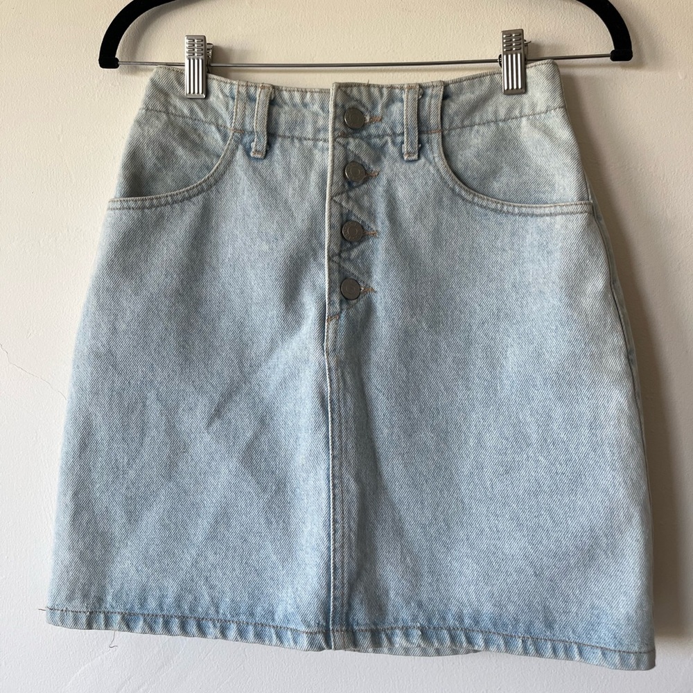 Guess Denim Button Skirt